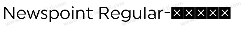 Newspoint Regular字体转换